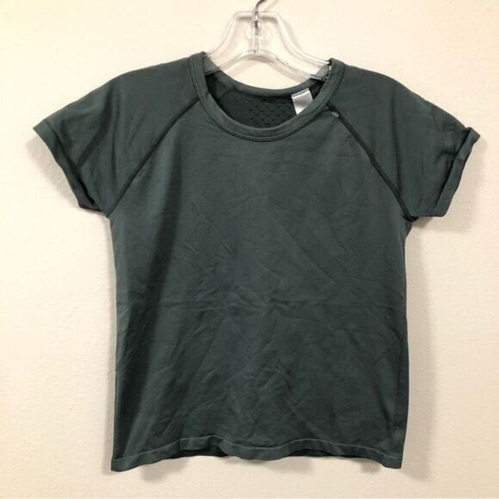Zella girl Short Sleeve Tee in Dark Olive Green size XL or 14/16 fitted